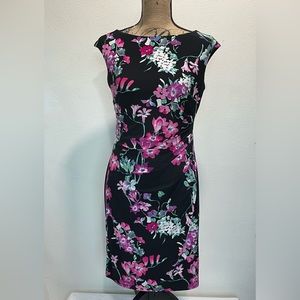 Chaps floral print dress